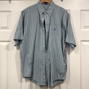 Mens US Polo button up short sleeve shirt